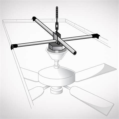 drop ceiling fan mount